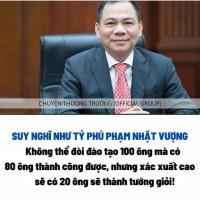 Xây dựng nội bộ công ty của tỷ phú Phạm Nhật Vượng