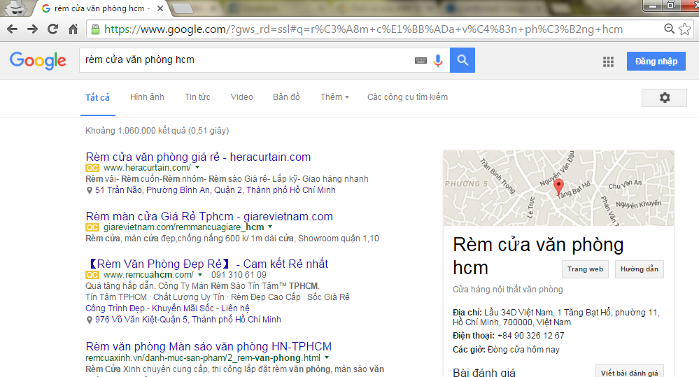 Google bỏ 10 quảng cáo cột phải màn hình 01