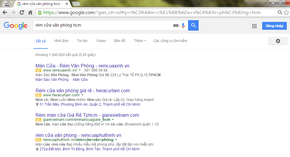 Google bỏ 10 quảng cáo cột phải màn hình