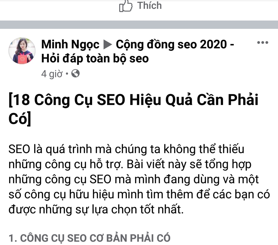 18 công cụ SEO hiệu quả